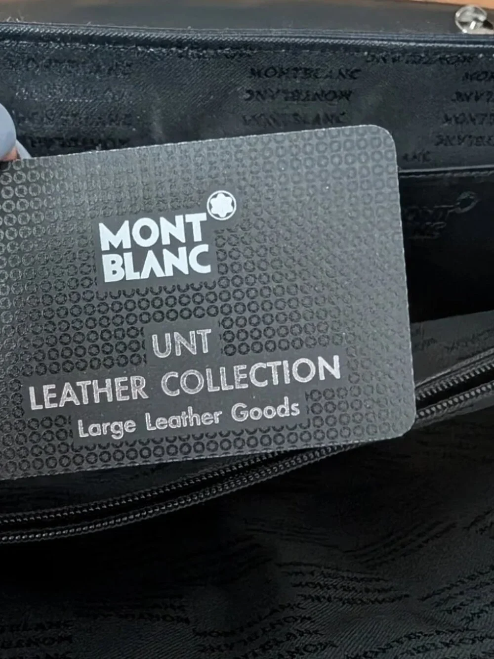 Authentic Montblanc MB8772 Double Briefcase - Like New with Papers